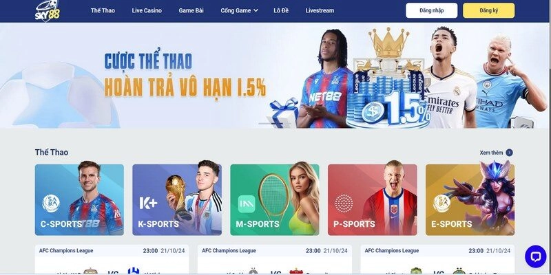 Sky88 là một trong những nhà cái cá cược nổi tiếng có nguồn gốc từ Châu Âu